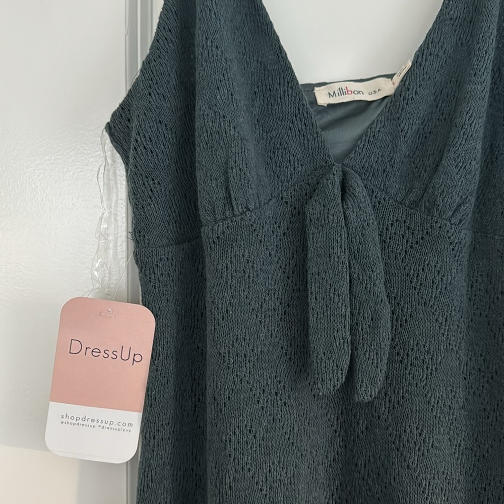 NWT Millibon Dress Up Complete Catch Knit Midi Dress Size Large - Picture 5 of 5